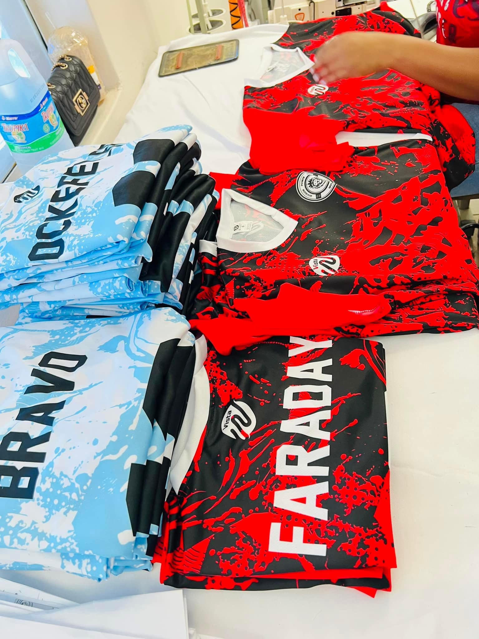 Football and netball kits